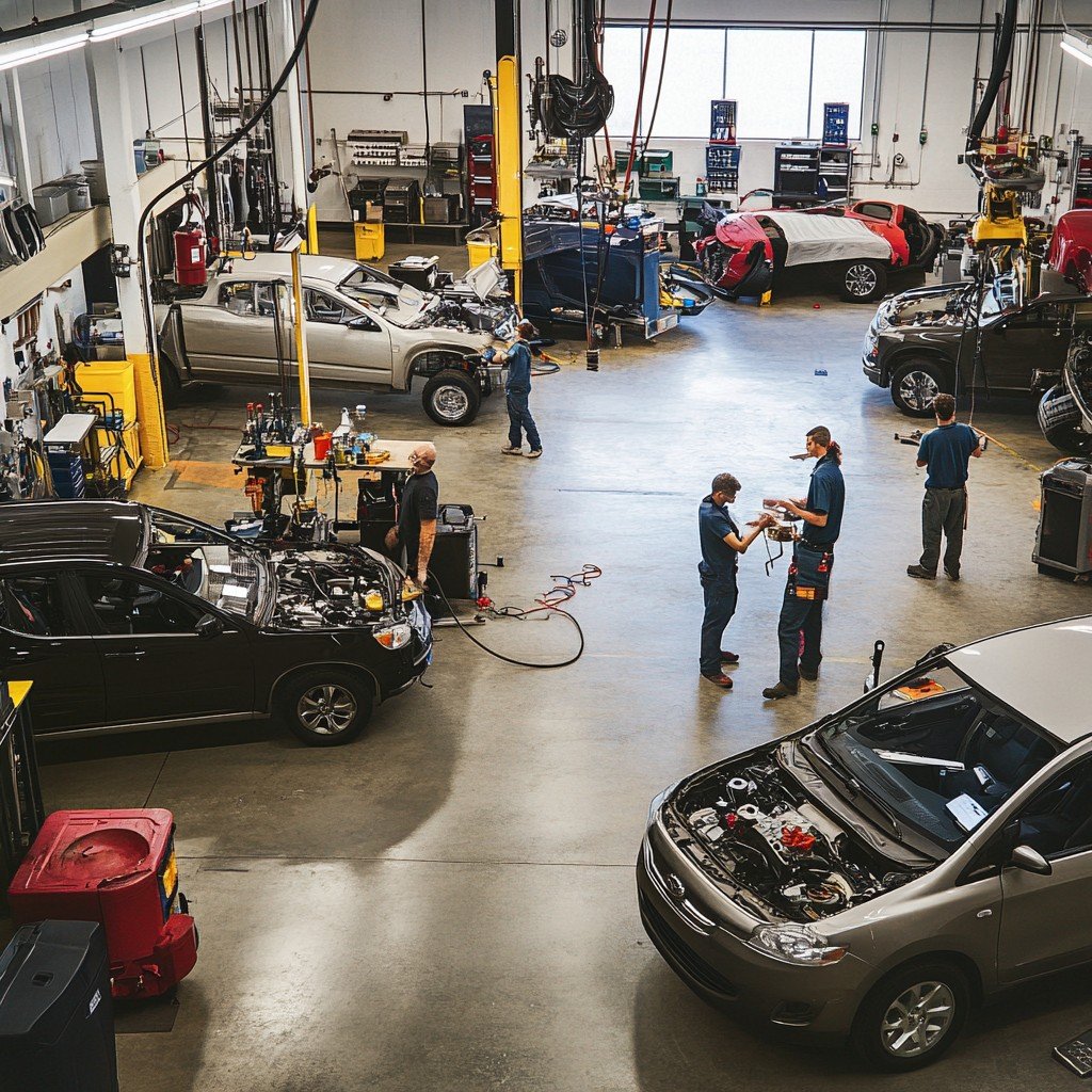 StockCake Busy auto workshop 1759048885 Oto Parçam