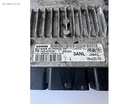 FORD FOCUS C-MAX TDCI MOTOR BEYNİ 5WS40303K-T SID202 3ANL J38AC