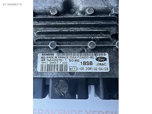 FIESTA 1.4 TDCI MOTOR BEYNİ 5WS40027G-T SID802 1BSB J38AC