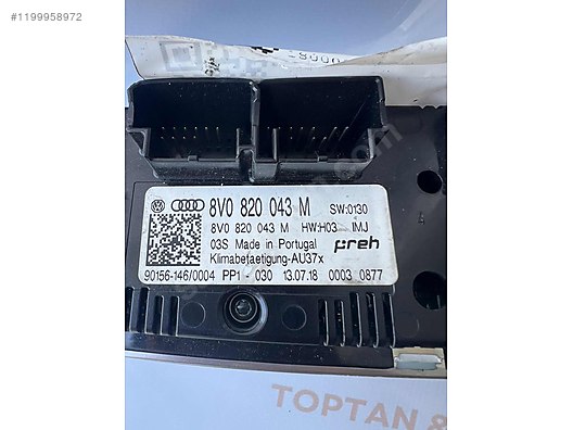 AUDI A3 KLIMATRONIK KLİMA KONTROL PANELİ 8V0820043M