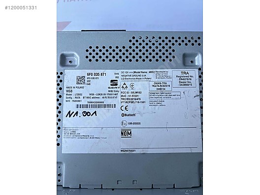 SEAT IBIZA MULTIMEDIA TEYP 6F0035871