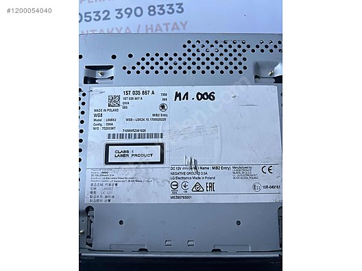 SKODA CITIGO RADYO TEYP 1ST035867A
