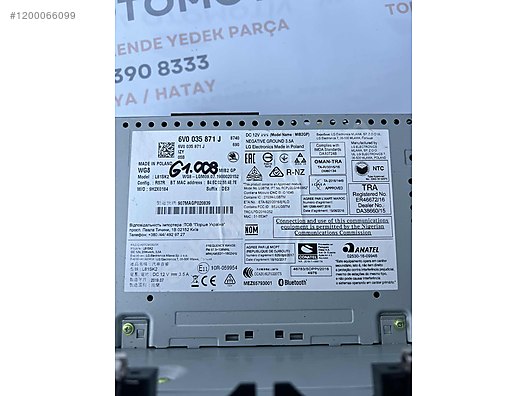 SKODA FABIA MULTIMEDIA TEYP 6V0035871J