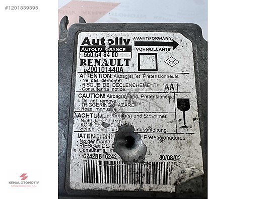 RENAULT MEGANE 1 AIRBAG BEYNİ 550548400 8200101440A