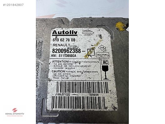 RENAULT MEGANE 2 AIRBAG BEYNİ 610627800 8200962388