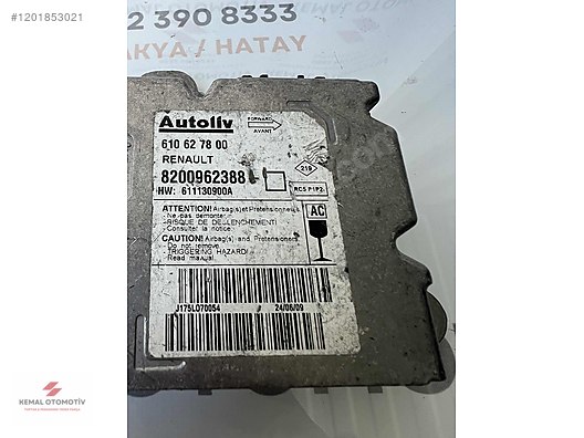 RENAULT MEGANE 2 AIRBAG BEYNİ 610627800 8200962388