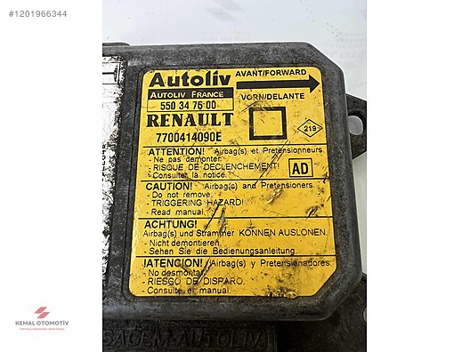 RENAULT MEGANE AIRBAG BEYNİ 550347500 7700414090E