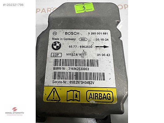 BMW E53 E46 AIRBAG BEYNİ 0285001681 65776962530