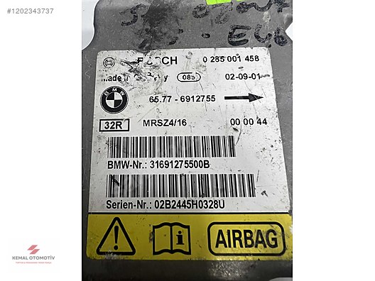 BMW E46 E53 AIRBAG BEYNİ 0285001458 65776912755