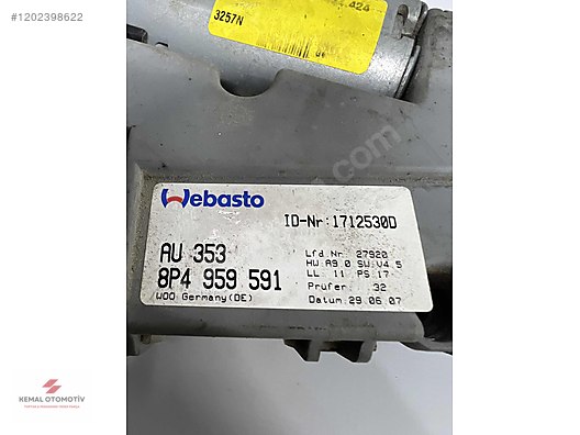 AUDI A3 S3 SUNROOF MOTORU AU 353 8P4959591 1712530D