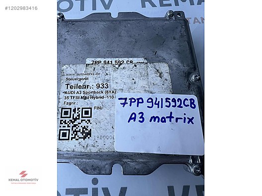 AUDI A3 MATRIX FAR BEYNİ 7PP941592CB