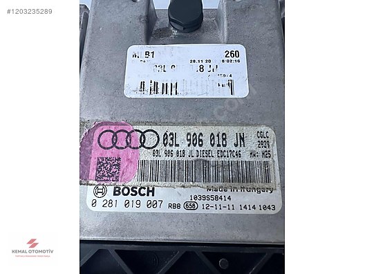 AUDI A4 A5 Q5 2.0 DİZEL MOTOR BEYNİ 03L906018JN 0281019007