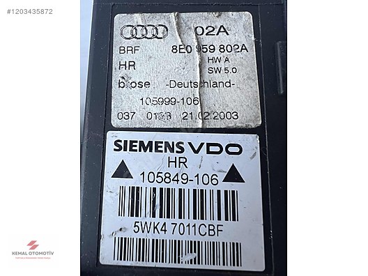 AUDI A4 B6 B7 SAĞ ARKA CAM MOTORU 8E0959802A 8E0959802