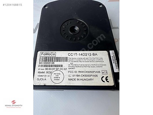 FORD TRANSIT BLUETOOTH TELEFON KONTROL BEYNİ CC1T-14D212-BA