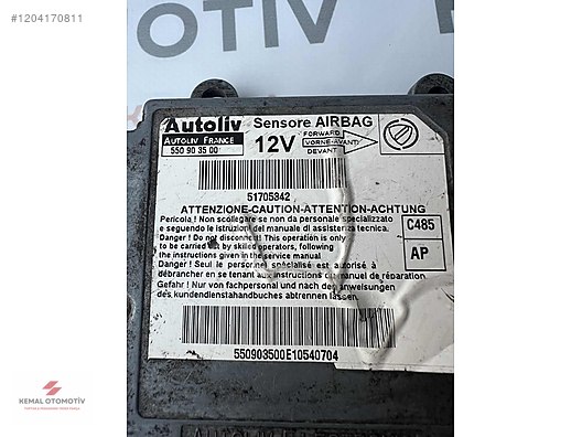 FIAT DOBLO AIRBAG BEYNİ 550903500 51705342