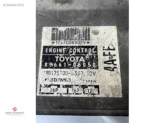 TOYOTA CARINA CAMRY AVENSIS MOTOR BEYNİ 89661-05050 8966105050