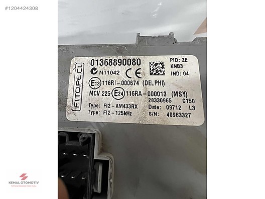 FIAT FIORINO CITROEN NEMO BSI BEYNİ 01368890080