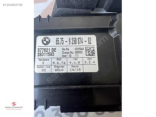 BMW E65 E66 E84 E91 ALARM MODÜLÜ 28311583 65.75-9260874-02