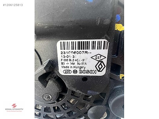 RENAULT CLIO 4 CAPTUR ŞARJ DİNAMOSU 231006007R