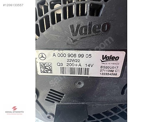 MERCEDES W213 W247 W253 200+ AMPER ŞARJ DİNAMOSU A0009069905