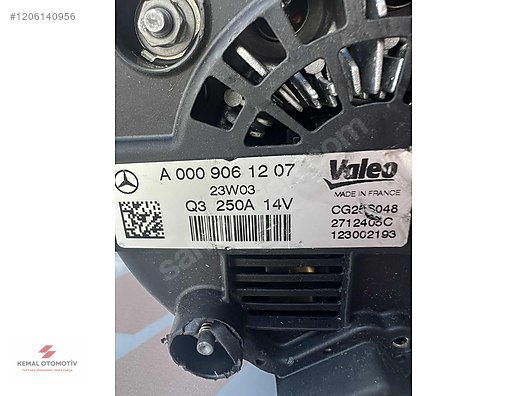 MERCEDES W213 W217 W222 W463 250 AMPER ŞARJ DİNAMOSU A0009061207