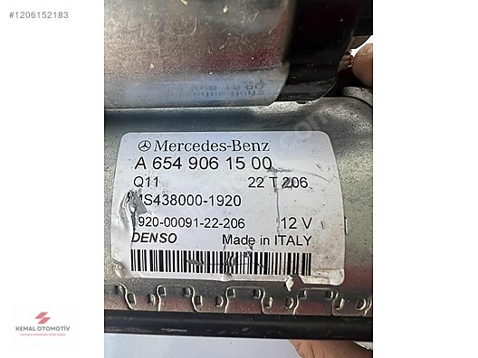 MERCEDES W205 W213 W238 W257 W447 MARŞ DİNAMOSU A6549061500