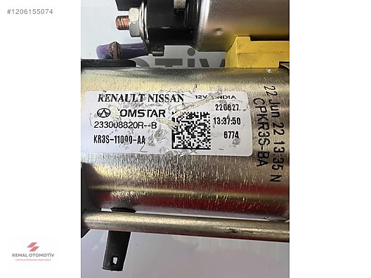RENAULT CLIO 5 CAPTUR 2 SANDERO 2 MARŞ DİNAMOSU 233008820R