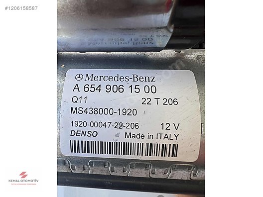MERCEDES W205 W213 W238 W907 W257 W167 MARŞ MOTORU A6549061500