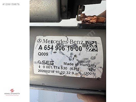 MERCEDES W205 W213 W253 W447 MARŞ DİNAMOSU A6549061600