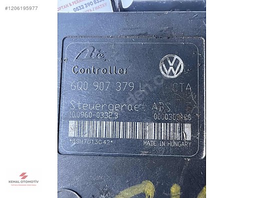 VOLKSWAGEN POLO ABS BEYNİ 6Q0907379L 6Q0614117H