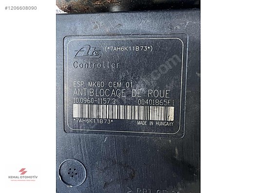 PEUGEOT 206 CITROEN C2 C3 ABS BEYNİ 10.0960-1157.3 00401865E1