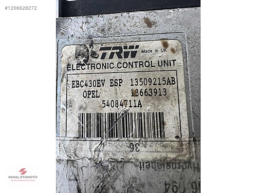 OPEL VECTRA C ABS BEYNİ 13663913 EBC430EV 13509215AB