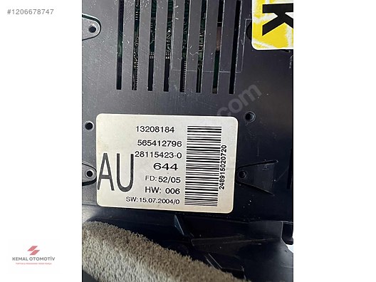 OPEL VECTRA C GÖSTERGE VE KLİMA ÇERÇEVESİ 13237875 13208184