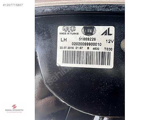 FIAT LINEA SOL STOP 51869226 (HASARLI)