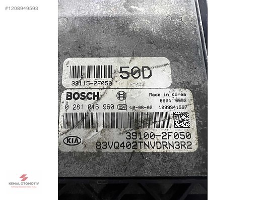 KIA CARNIVAL MOTOR BEYNİ 39100-2F050 0281016960 50D