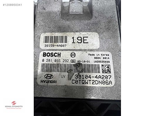 HYUNDAI STAREX MOTOR BEYNİ 39104-4A207 0281016292 19E