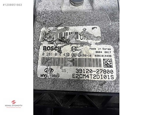 HYUNDAI SANTA FE ELANTRA MOTOR BEYNİ 39120-27800 0281014439