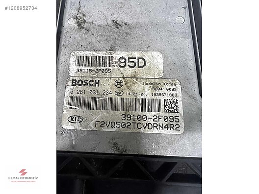 HYUNDAI KIA MOTOR BEYNİ 0281031234 39100-2F095 95D