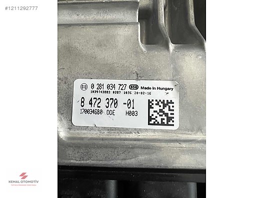 BMW G30 MOTOR BEYNİ 0281034727 8472370-01 170034680