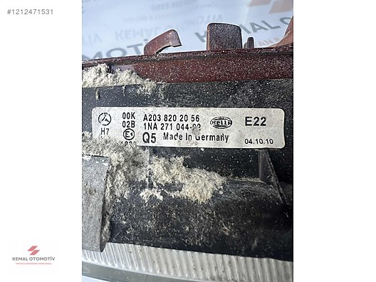 MERCEDES W203 SAĞ SİS FARI A2038202056