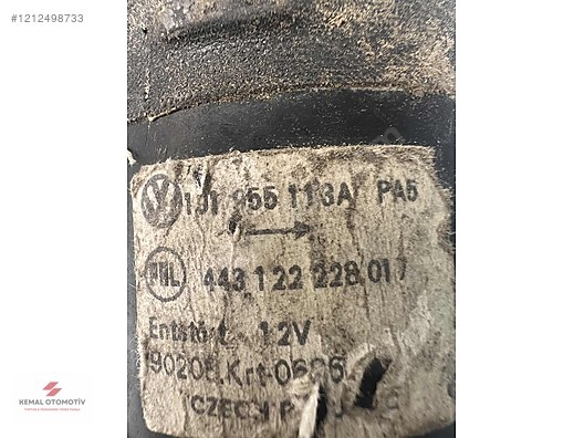 AUDI A3 GOLF 4 BORA SİLECEK MOTORU 1J1955113A 443122228