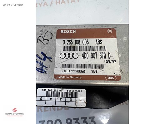 AUDI A4 B5 A6 ABS BEYNİ 4D0907379D 0265108005