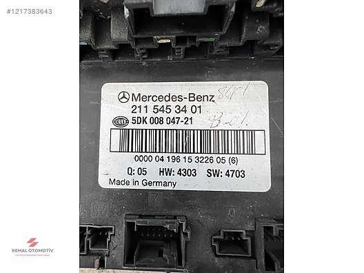 MERCEDES W211 SAM BEYNİ 2115453401 5DK008047-21