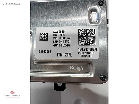 VOLKSWAGEN AUDI FAR BEYNİ 4G0907697R 4G0.907.697.R