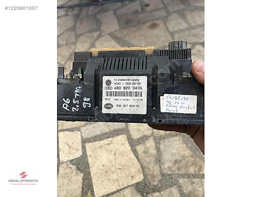 AUDI A6 KLİMATRONİK KLİMA KONTROL PANELİ 4B0820043G 5HB007604-01