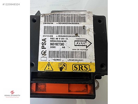 CITROEN C3 AIRBAG BEYNİ 9651927380