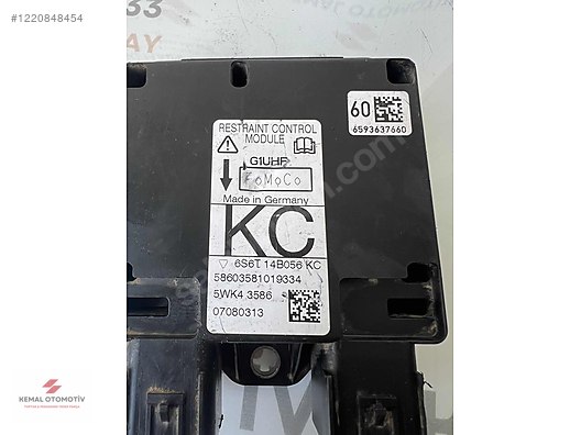 FORD FIESTA FUSION AIRBAG BEYNİ 6S6T-14B056-KC 6S6T14B056KC