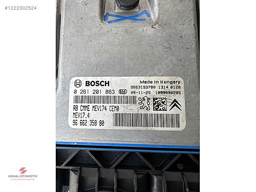 PEUGEOT 308 207 CITROEN C3 MOTOR BEYNİ MEV17.4 0261201863