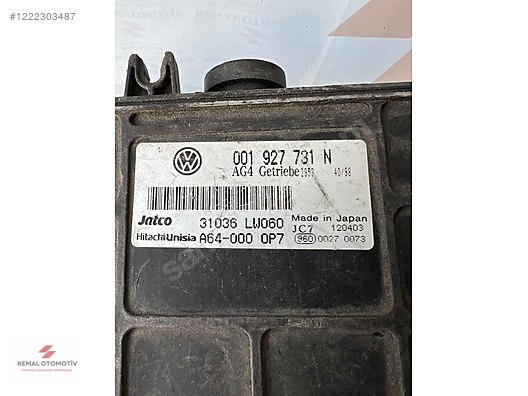 VW POLO SKODA FABIA ŞANZIMAN BEYNİ 001927731N 31036 LW060