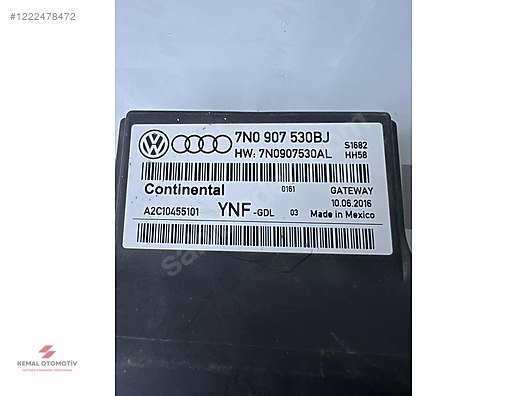 VW CADDY JETTA PASSAT GOLF GATEWAY BEYNİ 7N0907530BJ A2C10455101